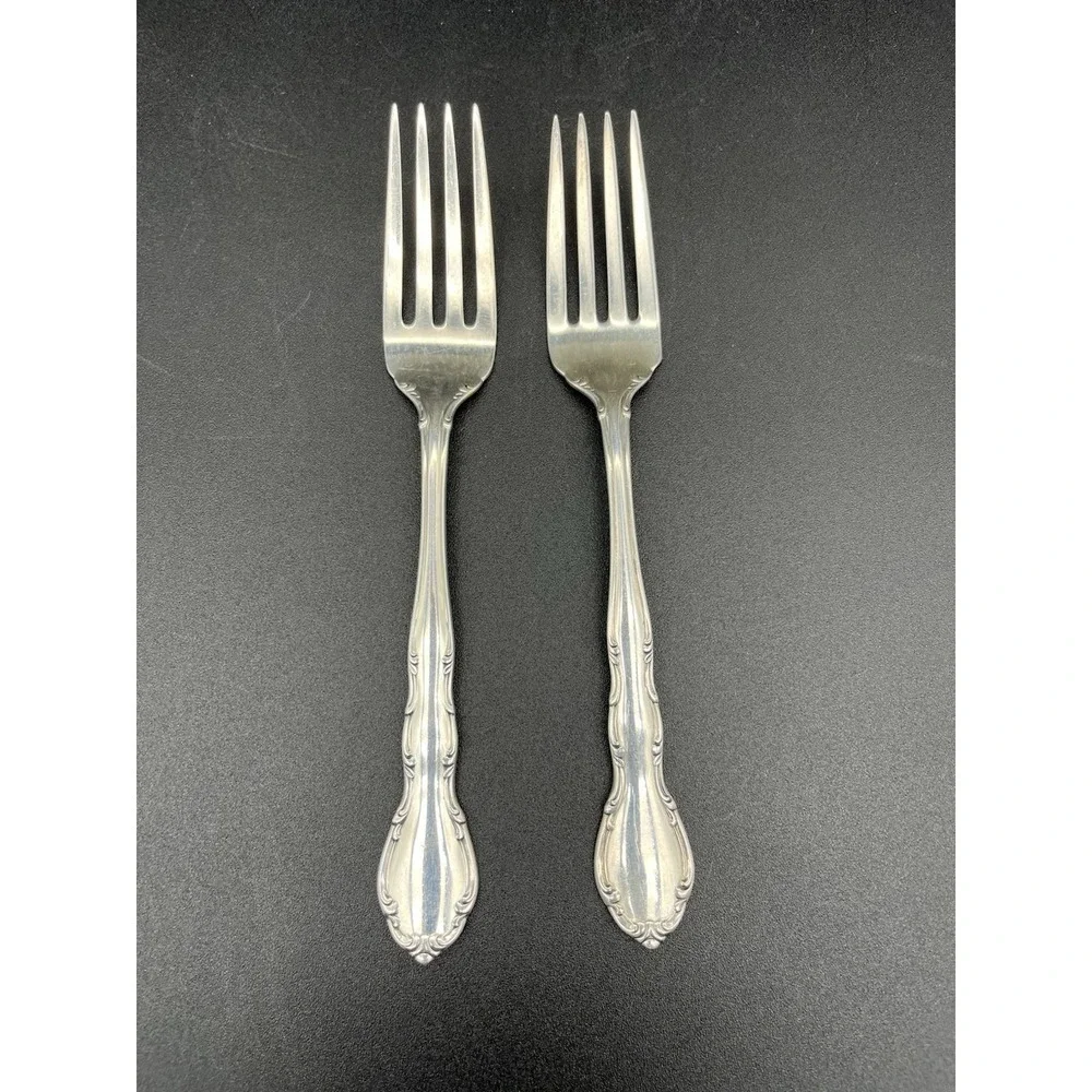 Sterling Silver Andante Salad Fork Set By Gorham Silver 2 Pieces